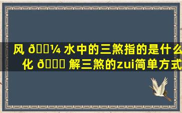 风 🐼 水中的三煞指的是什么(化 🐘 解三煞的zui
简单方式)